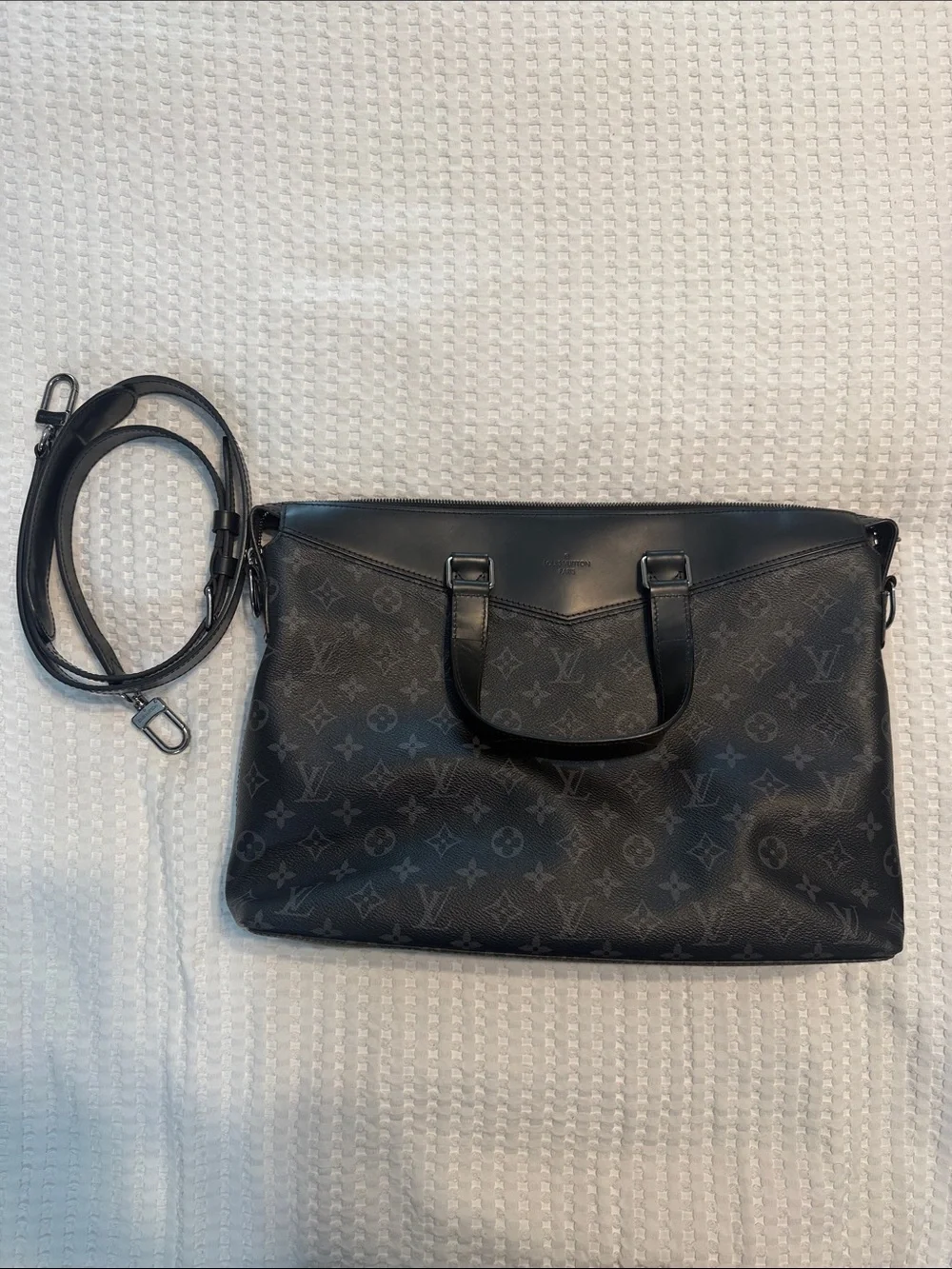 Louis Vuitton Bags - Black Monogram Explorer Leather Briefcase
